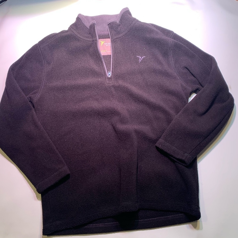 Old Navy | Fleece Black ZIP Up Small Soft Warm